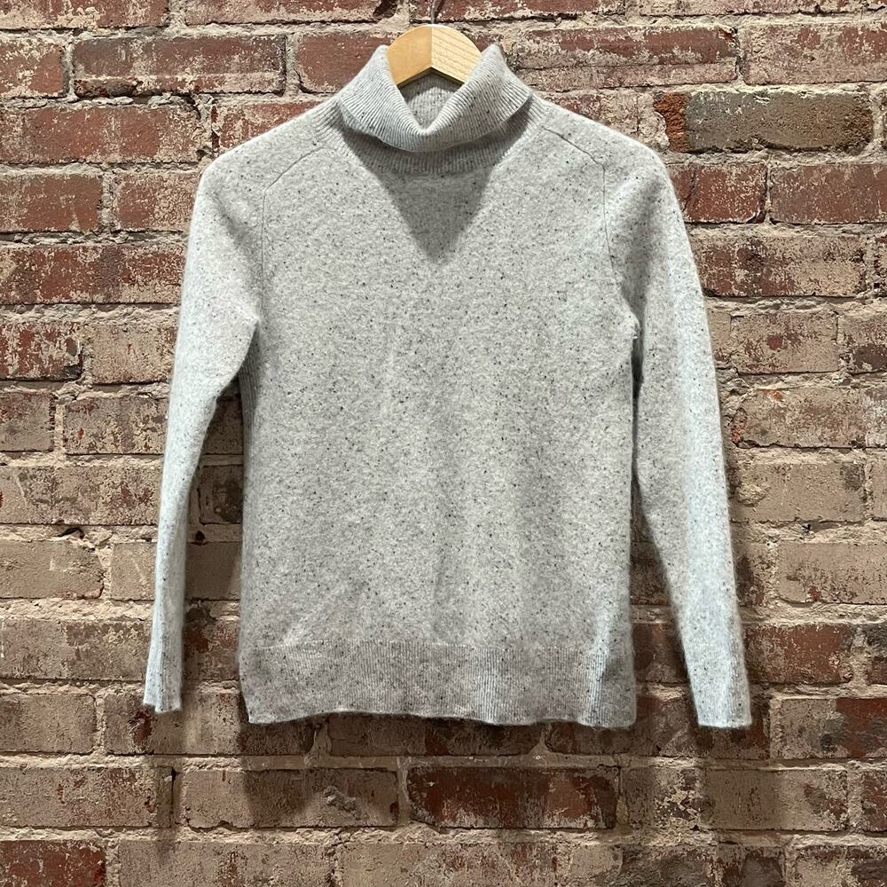 Ann Taylor Light Gray Turtleneck Sweater - Picture 2 of 6